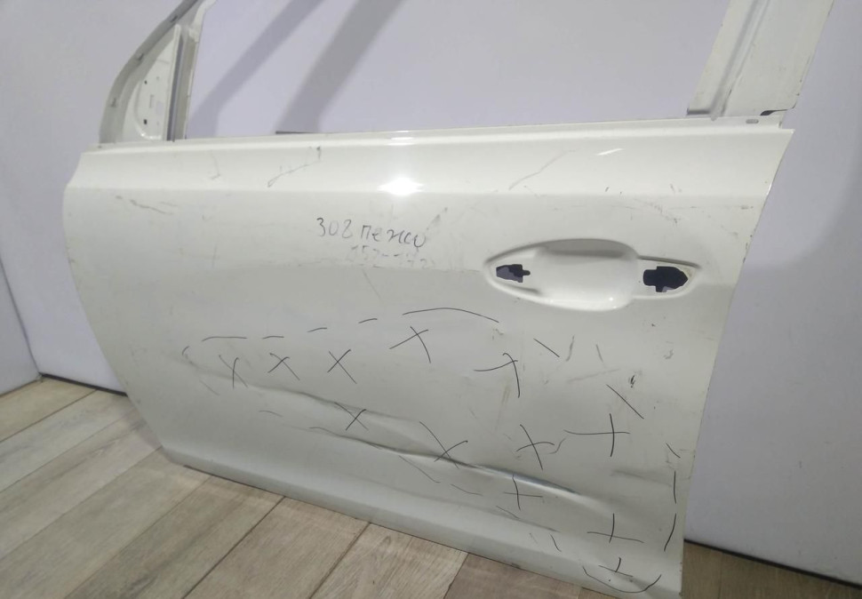 Дверь передняя левая бу Peugeot 308 OEM 009965K32EN01 (скл-3)