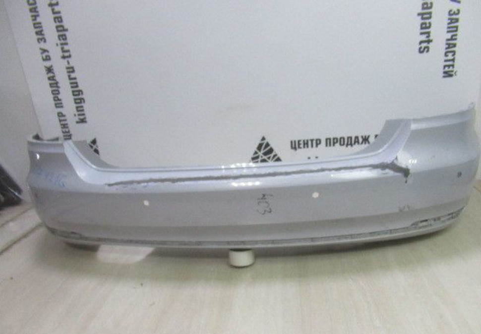 Бампер задний Volkswagen Polo 5 oem 6RU807421D (после ремонта)