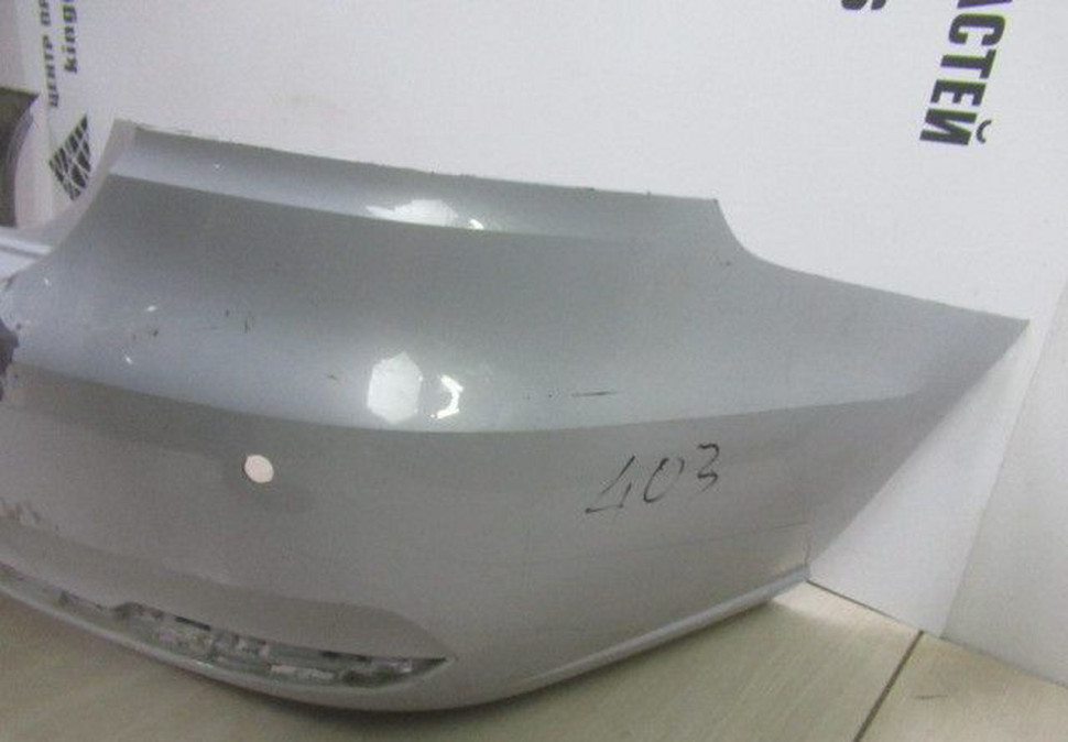 Бампер задний Volkswagen Polo 5 oem 6RU807421D (после ремонта)