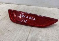 Катафот левый Hyundai Solaris 1 х/б  дорестайлинг 2010-2014 oem 924051R200