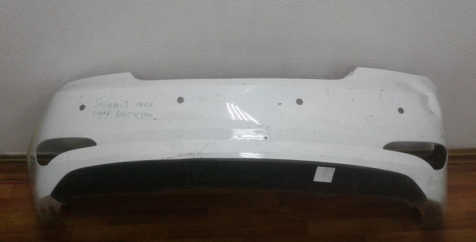 Бампер задний Hyundai Solaris 1 рест oem 866114L500 (вмятина)