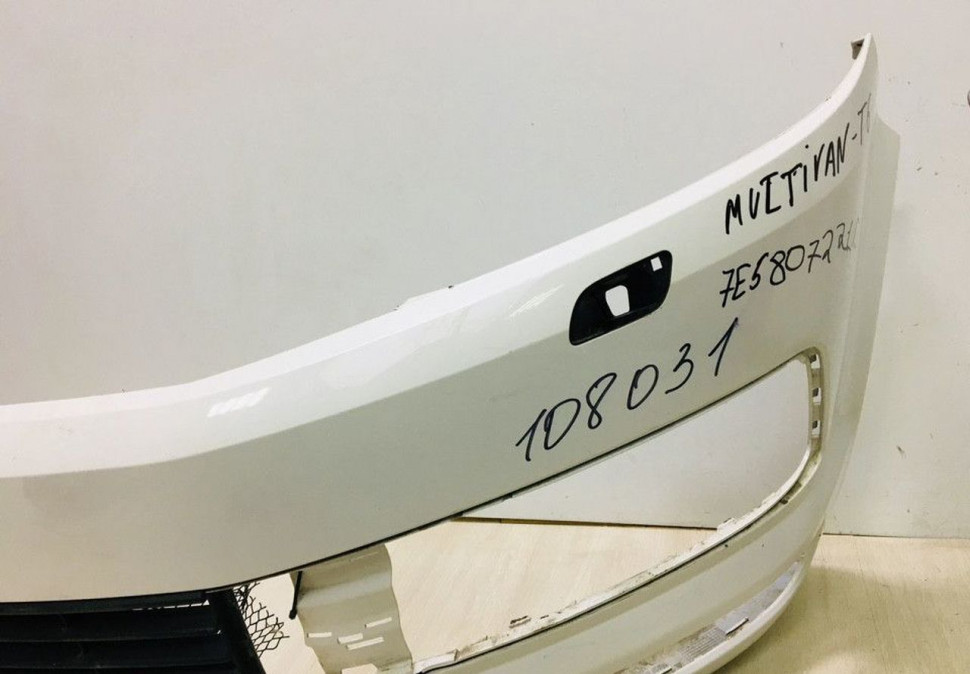 Бампер передний Volkswagen Transporter T6 / Multivan oem 7e5807221d (слом.бок.креп.)(слом.мал.часть.)(трещ) Бампер передний Volkswagen Transporter T6 / Multivan oem 7e5807221d (слом.бок.креп.)(слом.мал.часть.)(трещ)