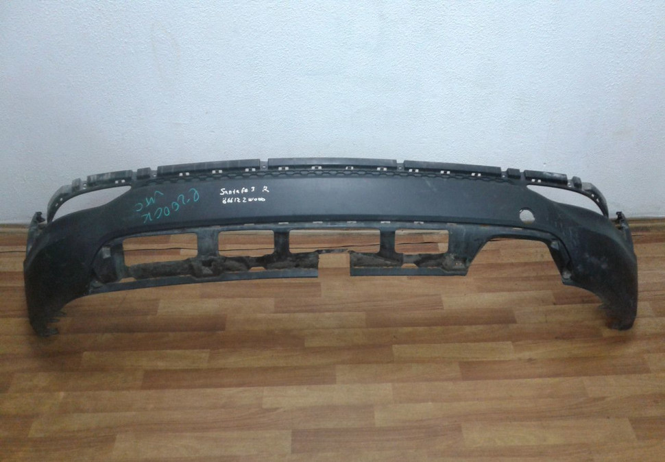 Юбка заднего бампера Hyundai Santa Fe 3 oem 866122w000 (трещ.)
