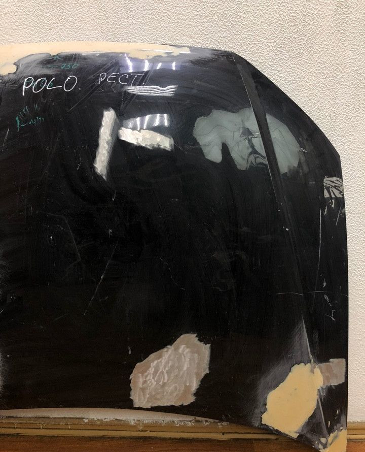 Капот Volkswagen Polo рест oem 6RU823031D (после ремонта) Капот Volkswagen Polo рест oem 6RU823031D (после ремонта)