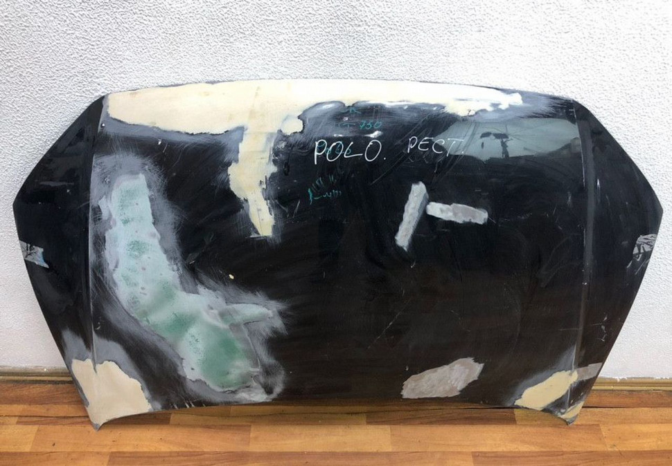 Капот Volkswagen Polo рест oem 6RU823031D (после ремонта) Капот Volkswagen Polo рест oem 6RU823031D (после ремонта)