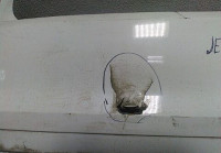 Бампер задний Volkswagen Jetta 6 трещина oem 5cu807421c