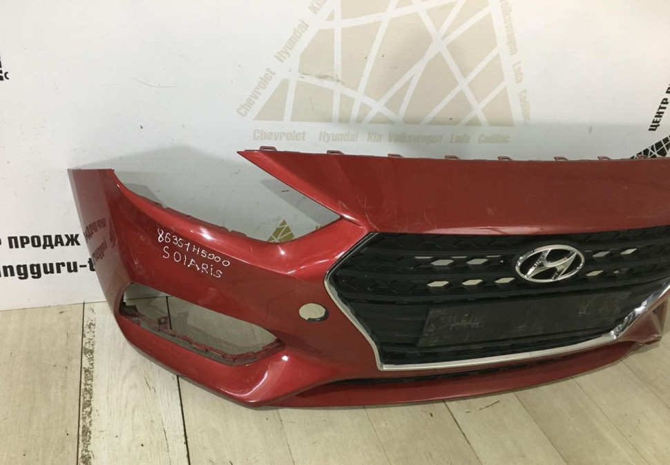 Бампер передний Hyundai Solaris 2 дорестайлинг 2017-2020 oem 86511H5000 Бампер передний Hyundai Solaris 2 дорестайлинг 2017-2020 oem 86511H5000