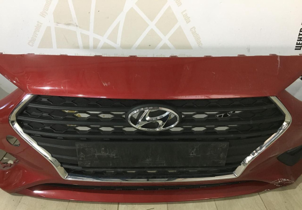 Бампер передний Hyundai Solaris 2 дорестайлинг 2017-2020 oem 86511H5000 Бампер передний Hyundai Solaris 2 дорестайлинг 2017-2020 oem 86511H5000