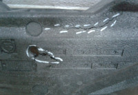 Ящик для инструментов в багажник Skoda Rapid oem 60u863957 (трещины) (скл-3)