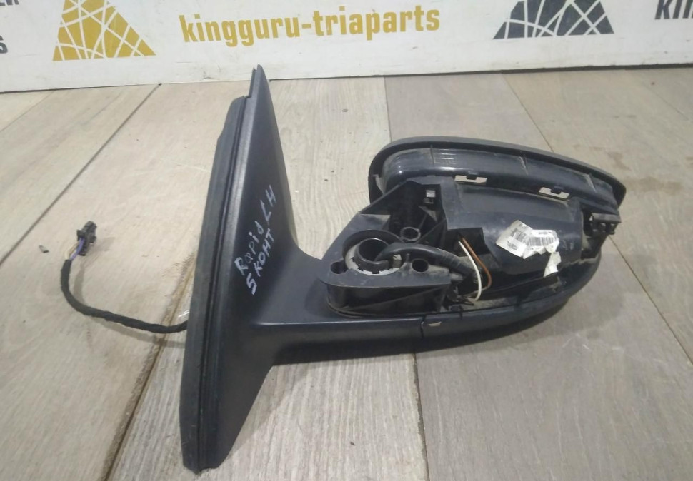 Корпус зеркала левый 5 пин бу Skoda Rapid OEM 5JB857501F