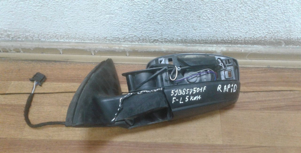 Корпус зеркала левый бу Skoda Rapid OEM 5JB857501F Корпус зеркала левый бу Skoda Rapid OEM 5JB857501F