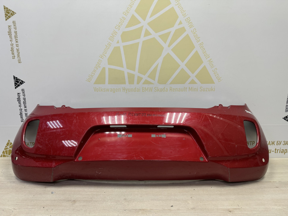 Бампер задний Kia Picanto 2 дорестайлинг 2011 oem 866111y000