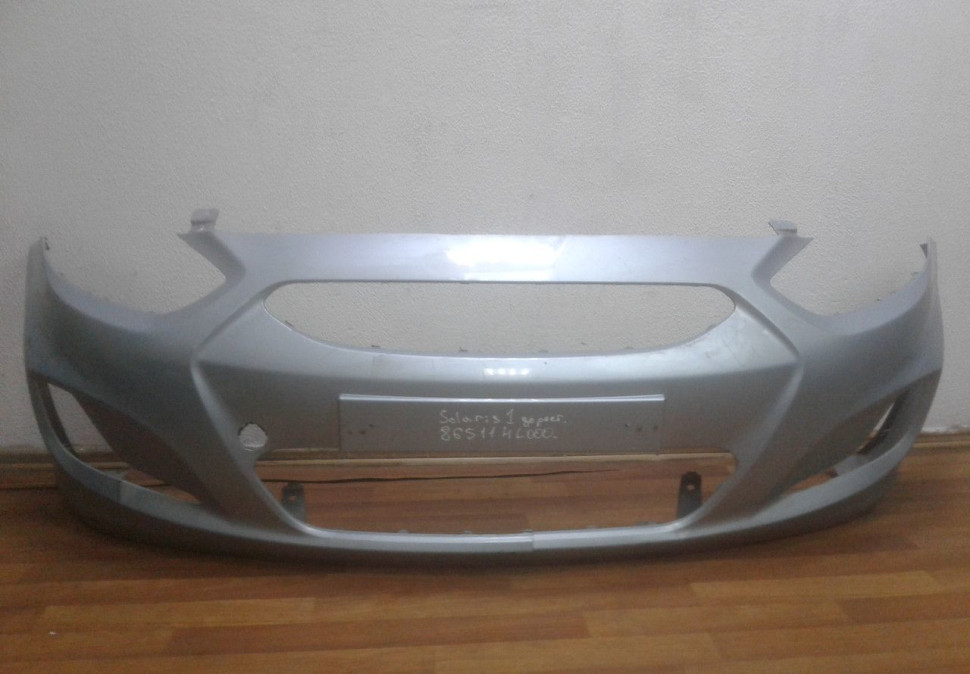 Бампер передний Hyundai Solaris 1 до рест oem 865114L000 (мал.трещ, слом.крепл))
