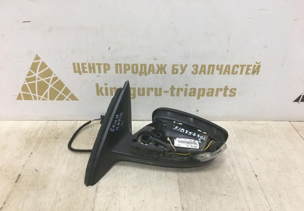 Корпус зеркала левый 6 пин Skoda Rapid рестайлинг OEM 5JB857501J
