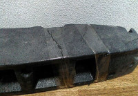 Абсорбер заднего бампера Volkswagen Polo седан трещины oem 6ru807251a