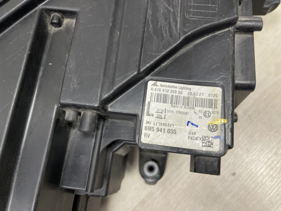 Фара левая Volkswagen Polo 6 Liftback 2020 OEM 6N5941035 Фара левая Volkswagen Polo 6 Liftback 2020 OEM 6N5941035