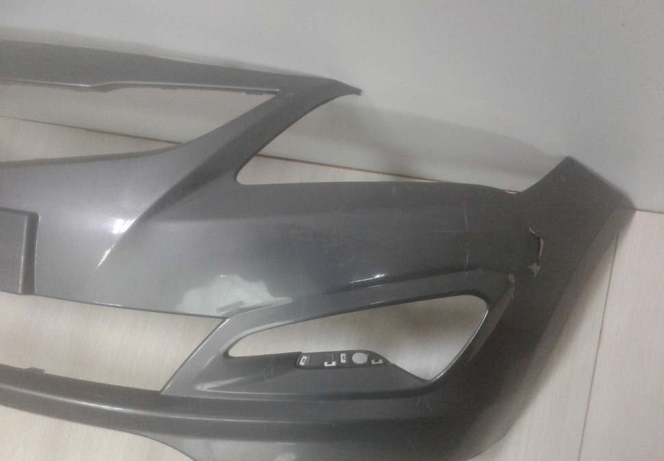 Бампер передний Hyundai Solaris 1 рест (14-17)  oem 865114L500 (трещина)