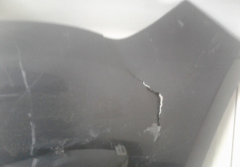 Бампер передний Hyundai Solaris 1 рест (14-17)  oem 865114L500 (трещина)