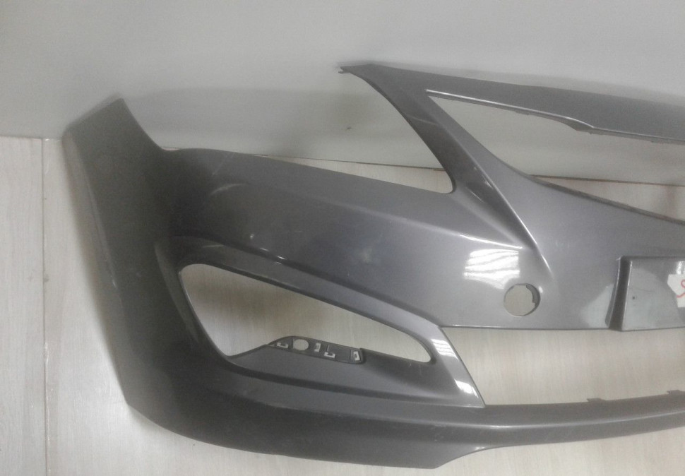 Бампер передний Hyundai Solaris 1 рест (14-17)  oem 865114L500 (трещина)