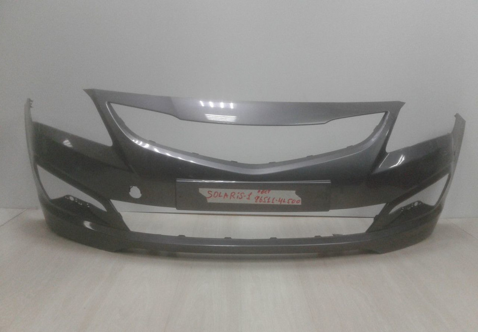 Бампер передний Hyundai Solaris 1 рест (14-17) oem 865114L500 (трещина)