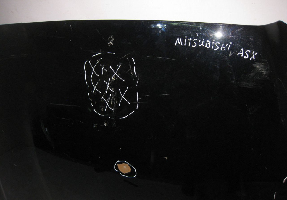 Капот Mitsubishi ASX (вмятины) (скл-3)