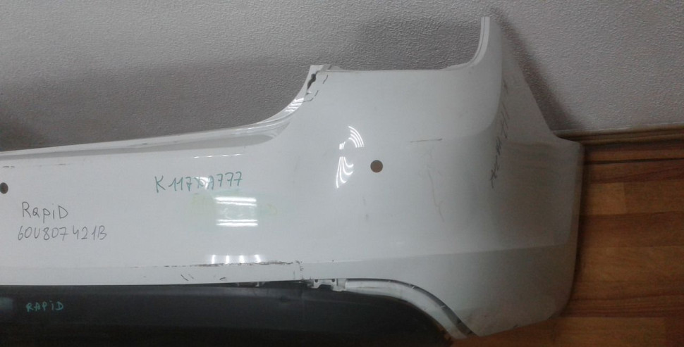 Бампер задний бу Skoda Rapid OEM 60U807421B (В) Бампер задний бу Skoda Rapid OEM 60U807421B (В)