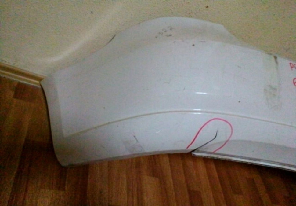 Бампер задний Volkswagen Polo Sedan OEM 6RU807421 Бампер задний Volkswagen Polo Sedan OEM 6RU807421