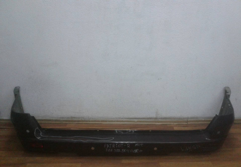 Бампер задний UAZ Patriot 2 рестайл oem 31638280401510 (трещина ) (скл-3)