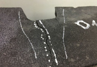 Абсорбер заднего бампера Volkswagen Polo седан oem 6RU807251A (трещины )