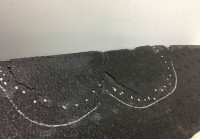 Абсорбер заднего бампера Volkswagen Polo седан oem 6RU807251A (трещины )