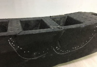 Абсорбер заднего бампера Volkswagen Polo седан oem 6RU807251A (трещины )