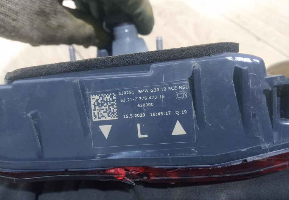 Фонарь левый внутренний бу BMW 5 G30 OEM 63217376473 Фонарь левый внутренний бу BMW 5 G30 OEM 63217376473