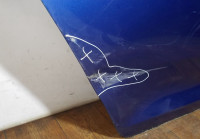 Дверь задняя правая бу Skoda Rapid OEM 5JA833052B