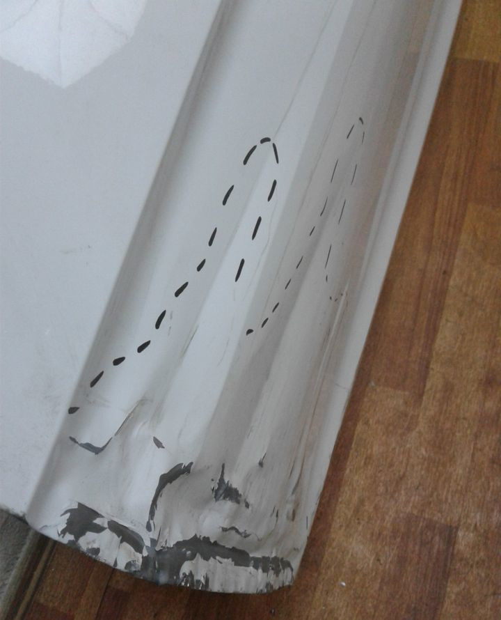 Дверь передняя левая Volkswagen Tiguan 2 oem 5NA831055K (вмятина) (скл-3)