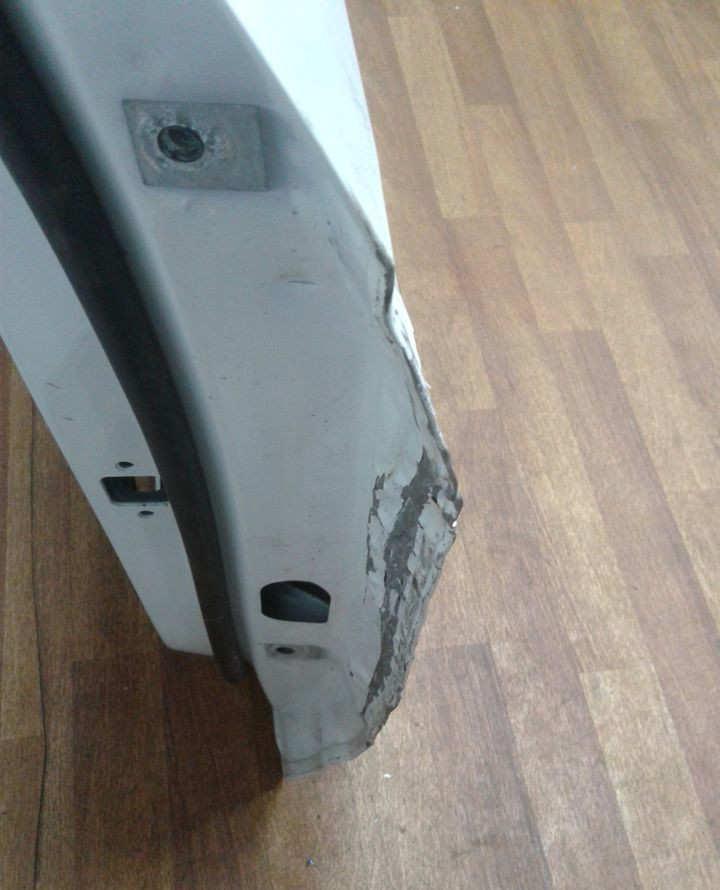 Дверь передняя левая Volkswagen Tiguan 2 oem 5NA831055K (вмятина) (скл-3)