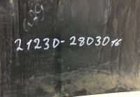 Накладка переднего бампера Chevolet Niva 2009 oem 212302803016550 (скл-3)