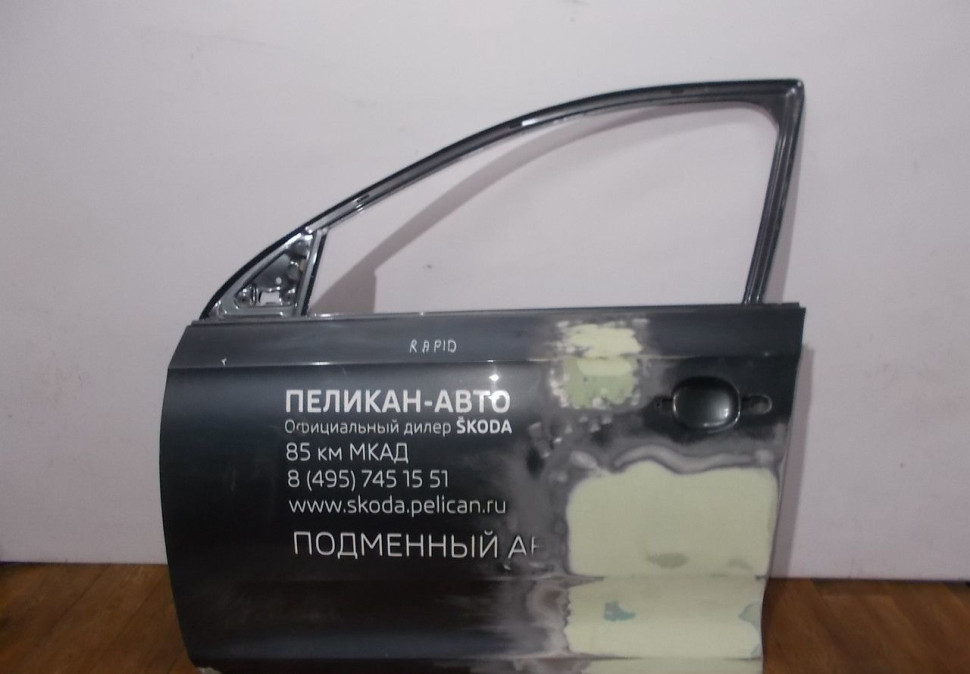 Дверь передняя левая бу Skoda Rapid OEM 5JA831051B