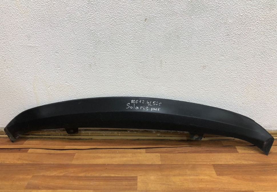 Спойлер заднего бампера Hyundai Solaris рест oem 866124L500