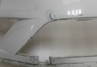 Бампер передний Volkswagen Touareg NF (14-17) рест oem 7p6807221d (мал.трещ.) (слом.часть)