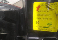 Фонарь правый бу Renault Duster рестайлинг OEM 265504304R