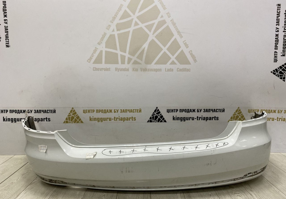 Бампер задний Volkswagen Polo 5 рестайлинг 2015-2020 oem 6RU807421D