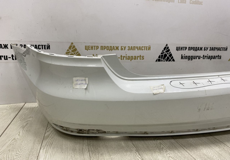 Бампер задний Volkswagen Polo 5 рестайлинг 2015-2020 oem 6RU807421D