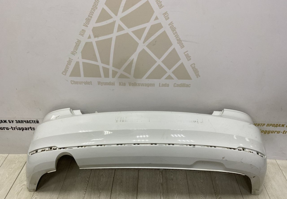 Бампер задний Volkswagen Polo 5 рестайлинг 2015-2020 oem 6RU807421D