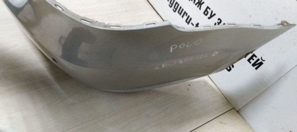 Бампер задний Volkswagen Polo 5 дорестайлинг oem 6RU807421