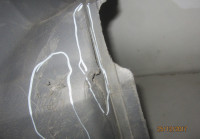 Бампер передний правая часть Fiat Ducato (14&gt;) вмятины, трещ. oem 1315079070 (скл-3)