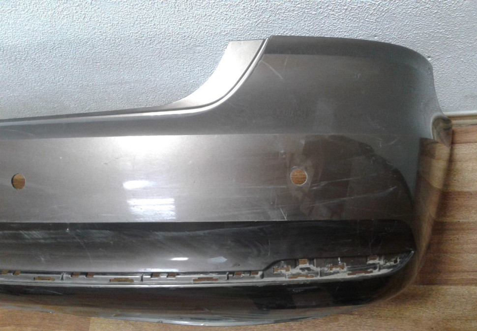 Бампер задний Volkswagen Polo (15>) рестайлинг (трещина, слом. бок. крепл.) oem 6ru807421