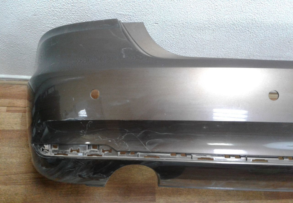 Бампер задний Volkswagen Polo (15>) рестайлинг (трещина, слом. бок. крепл.) oem 6ru807421