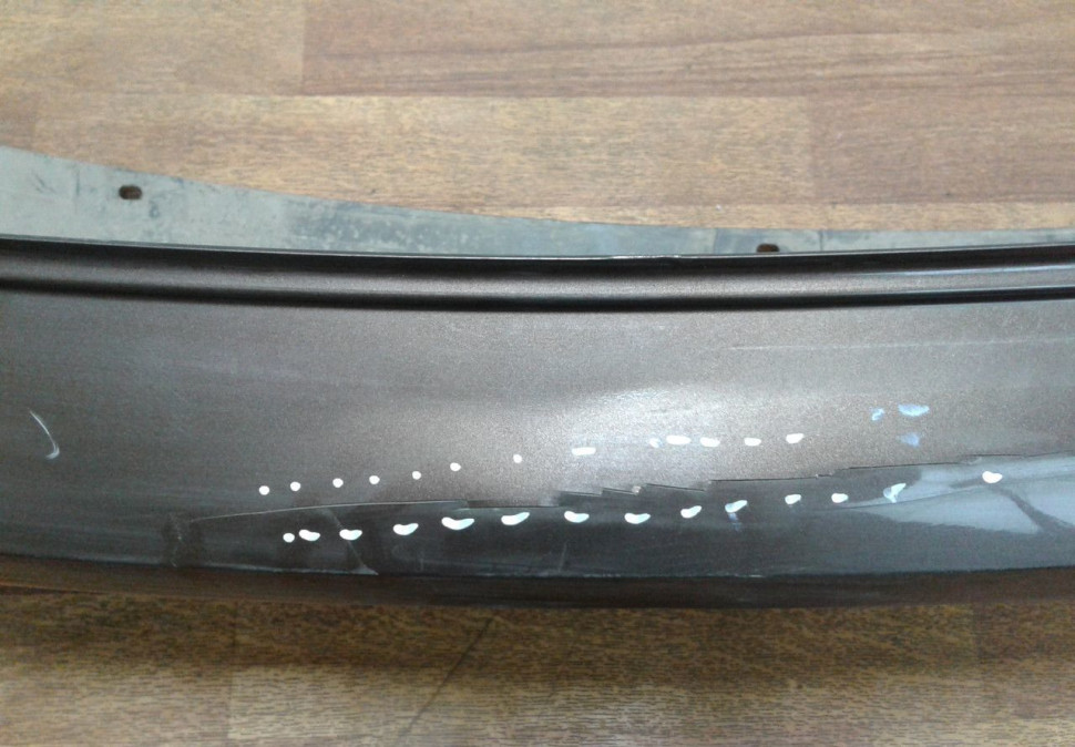 Бампер задний Volkswagen Polo (15>) рестайлинг (трещина, слом. бок. крепл.) oem 6ru807421