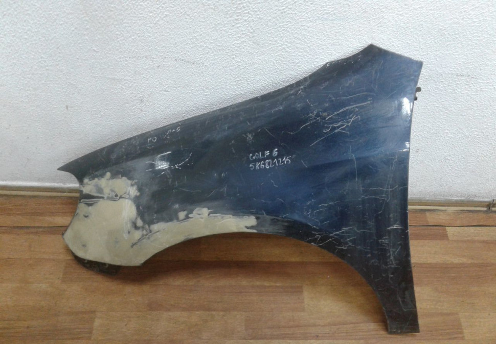 Крыло переднее левое Volkswagen Golf 6 Oem 5k6821215 (после ремонта)