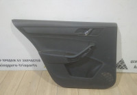 Обивка двери задняя левая бу Skoda Rapid OEM 60U867023 H